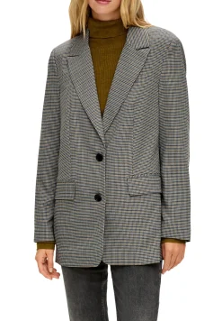 Mit Hahnentritt - Manteau Court|QS by s.Oliver Discount