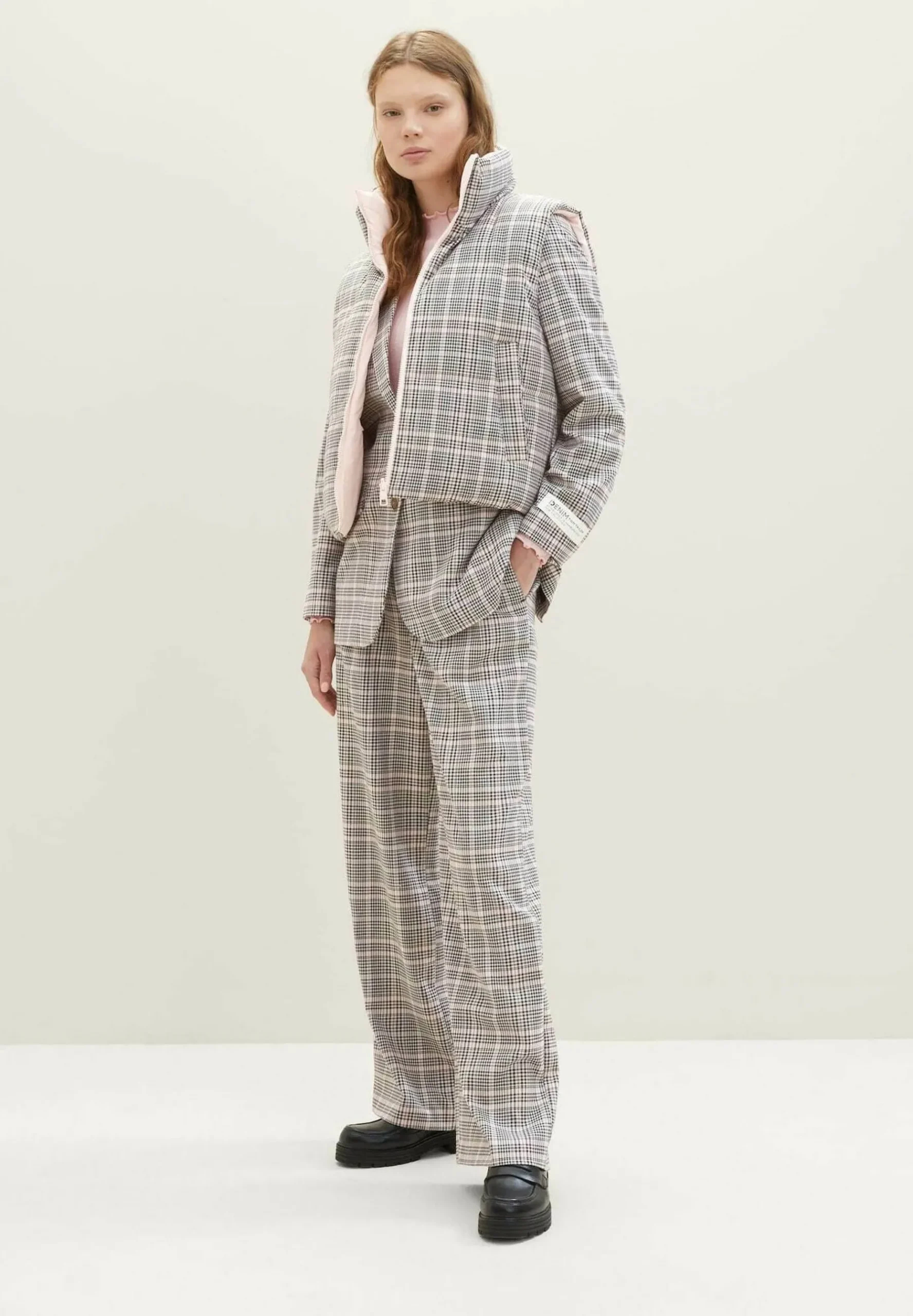 Mit Karomuster - Manteau Court|TOM TAILOR DENIM Cheap