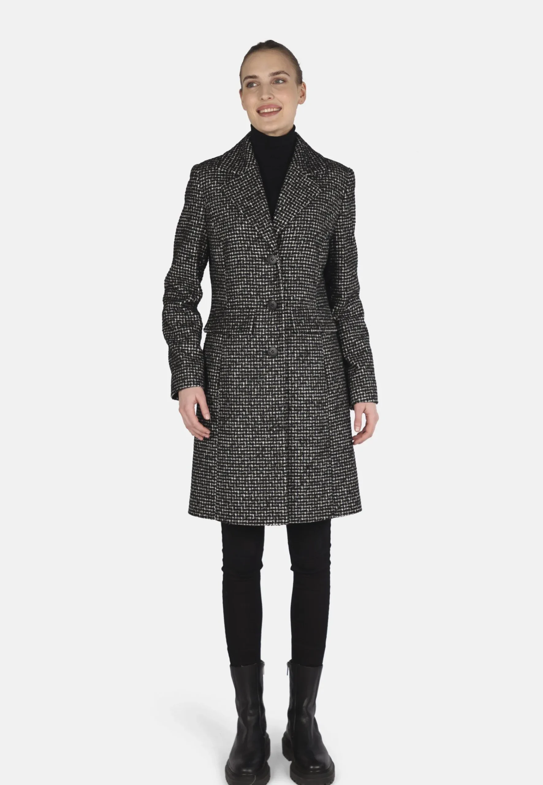 Mit Knopfleiste Pattentaschen Reverskragen Made In Europe - Manteau Classique|FUCHS SCHMITT Best