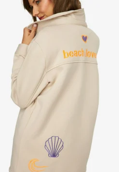 Mit Print Hemdkragen Langarm - Manteau Court|LAURASØN Cheap