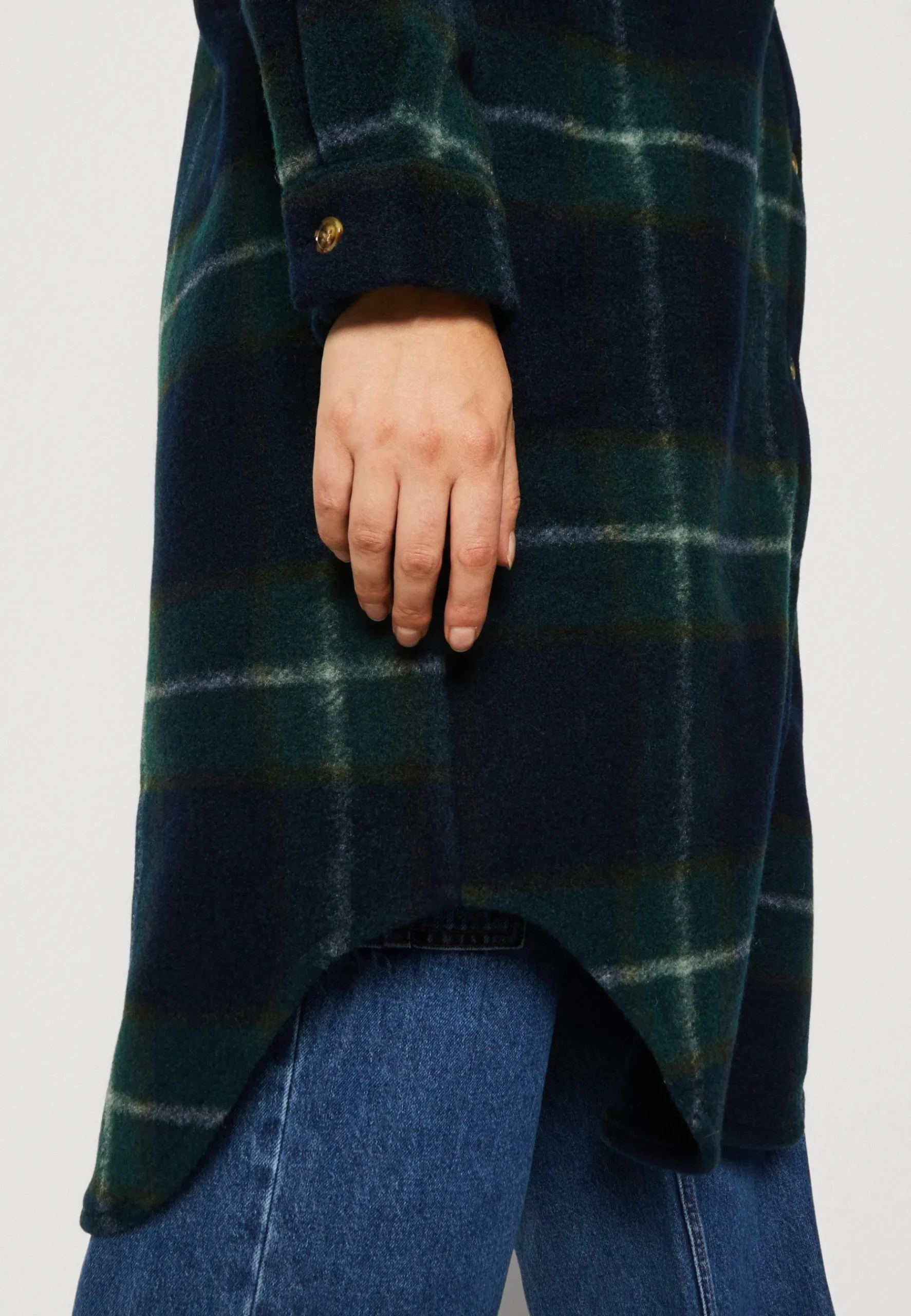 Nmjonas Long Shacket Curve - Manteau Classique|Noisy May Curve Cheap