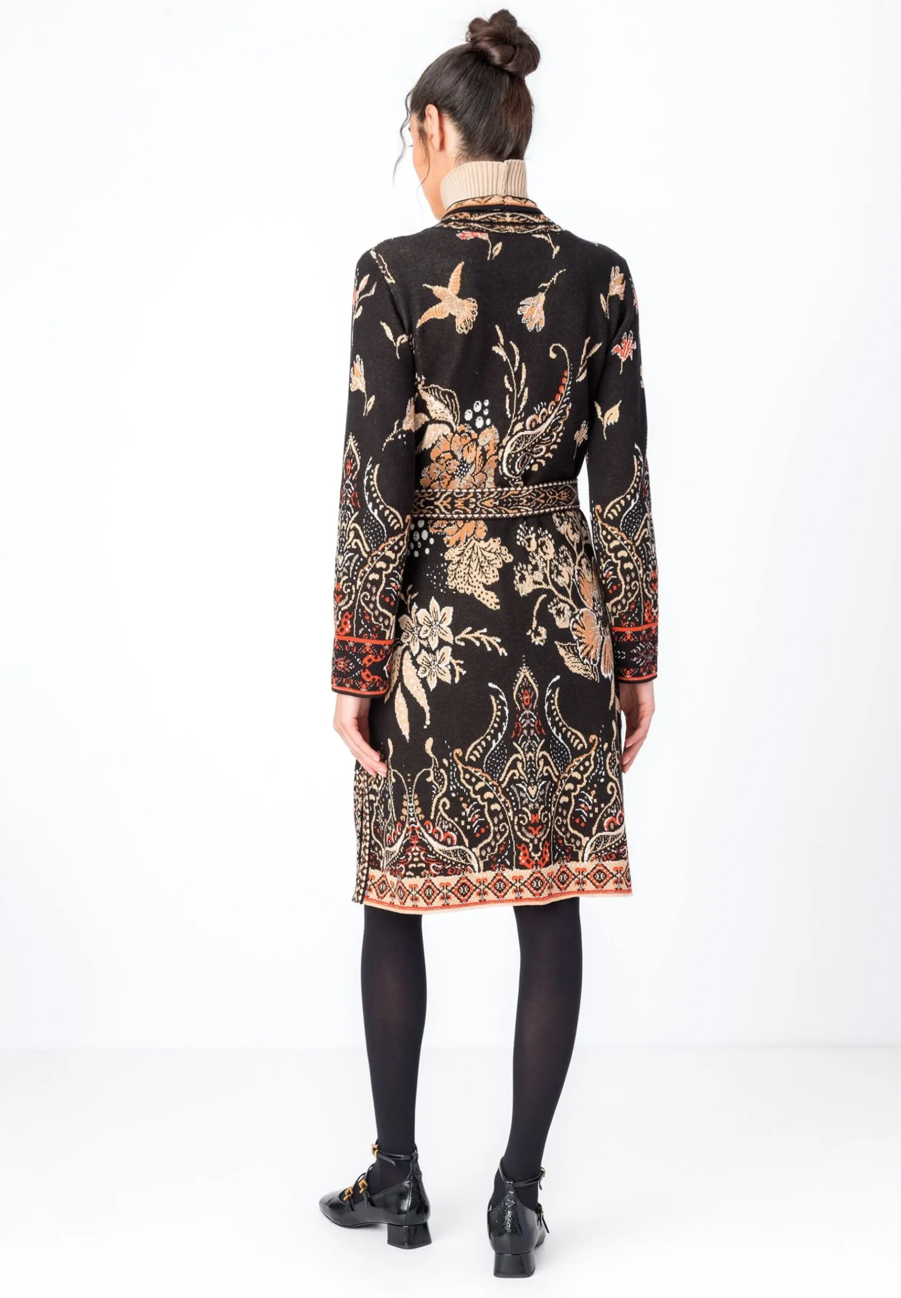 Ornament Flower - Manteau Court|Ivko Best Sale