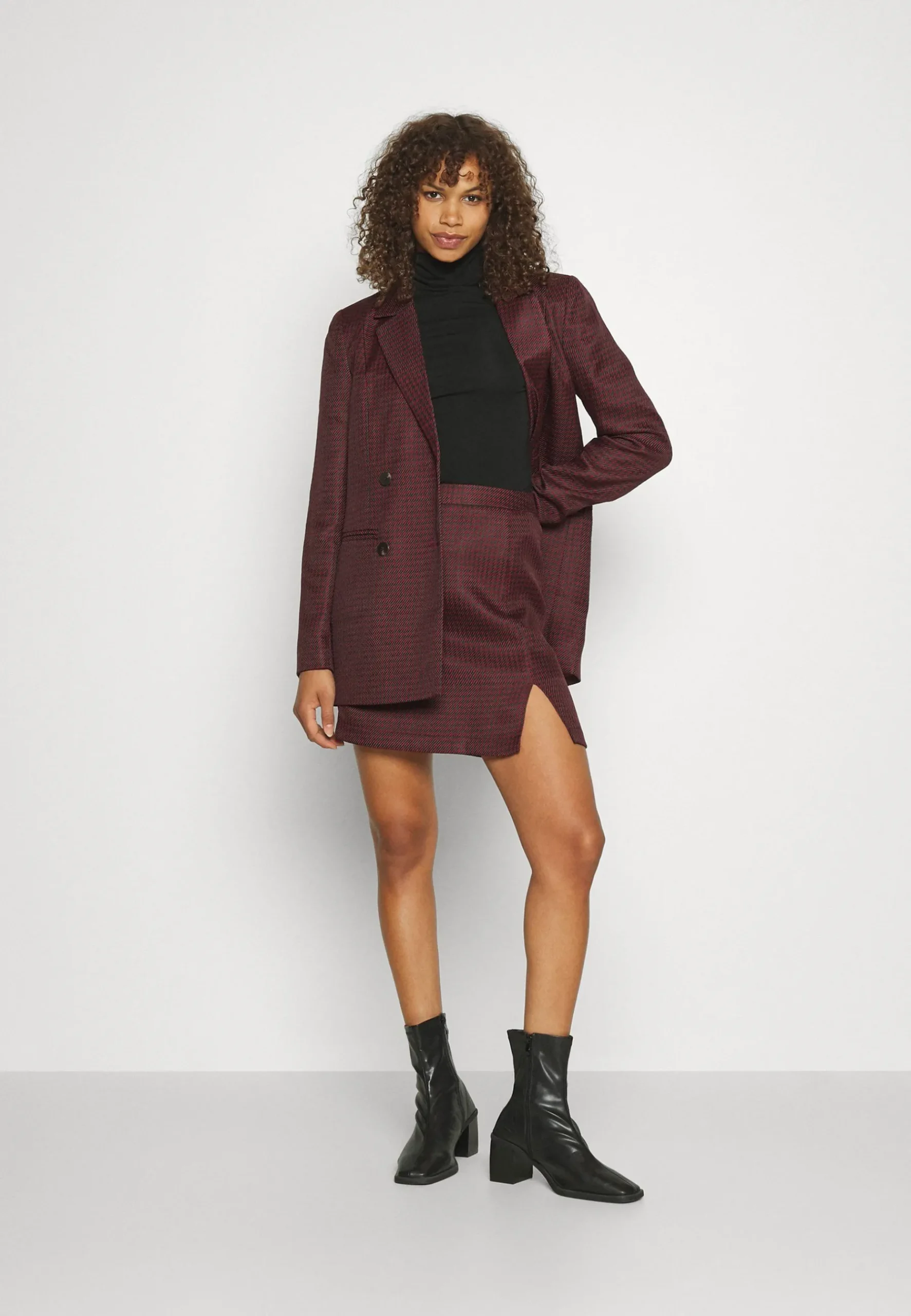 Pcnillan Check Blazer - Manteau Court|PIECES Tall Cheap