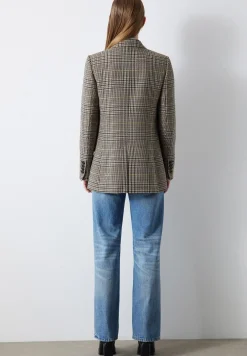 Regular Fit Crowbar Pattern - Manteau Court|Ipekyol Clearance