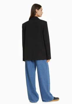 RegularFit Tailored - Feminine-Cut Double-Breasted - Manteau Court|Bershka New