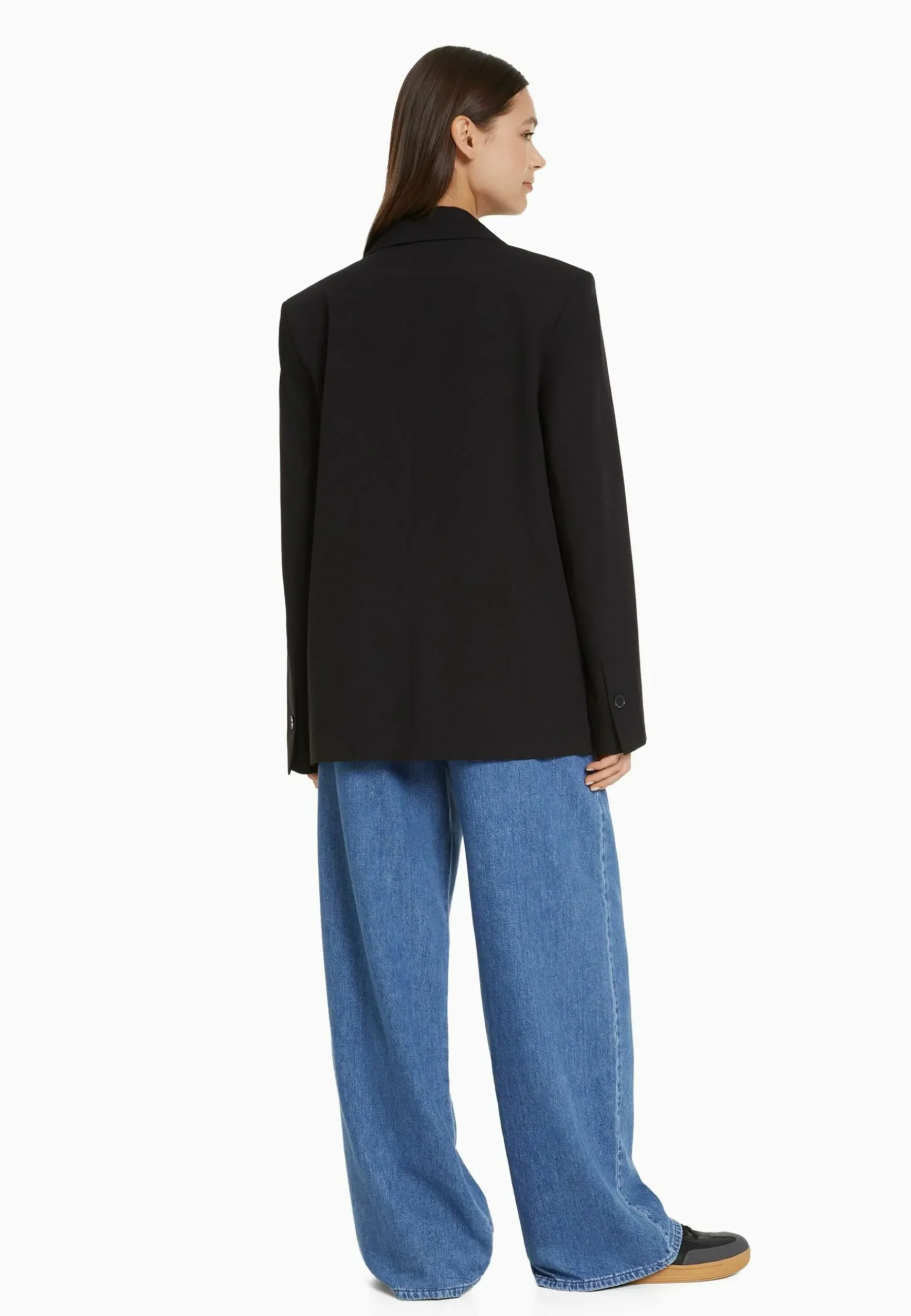 RegularFit Tailored - Feminine-Cut Double-Breasted - Manteau Court|Bershka New