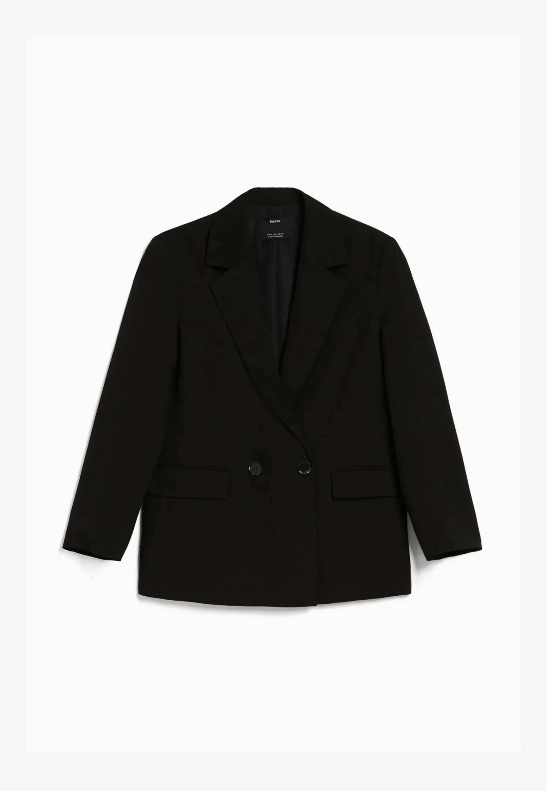 RegularFit Tailored - Feminine-Cut Double-Breasted - Manteau Court|Bershka New