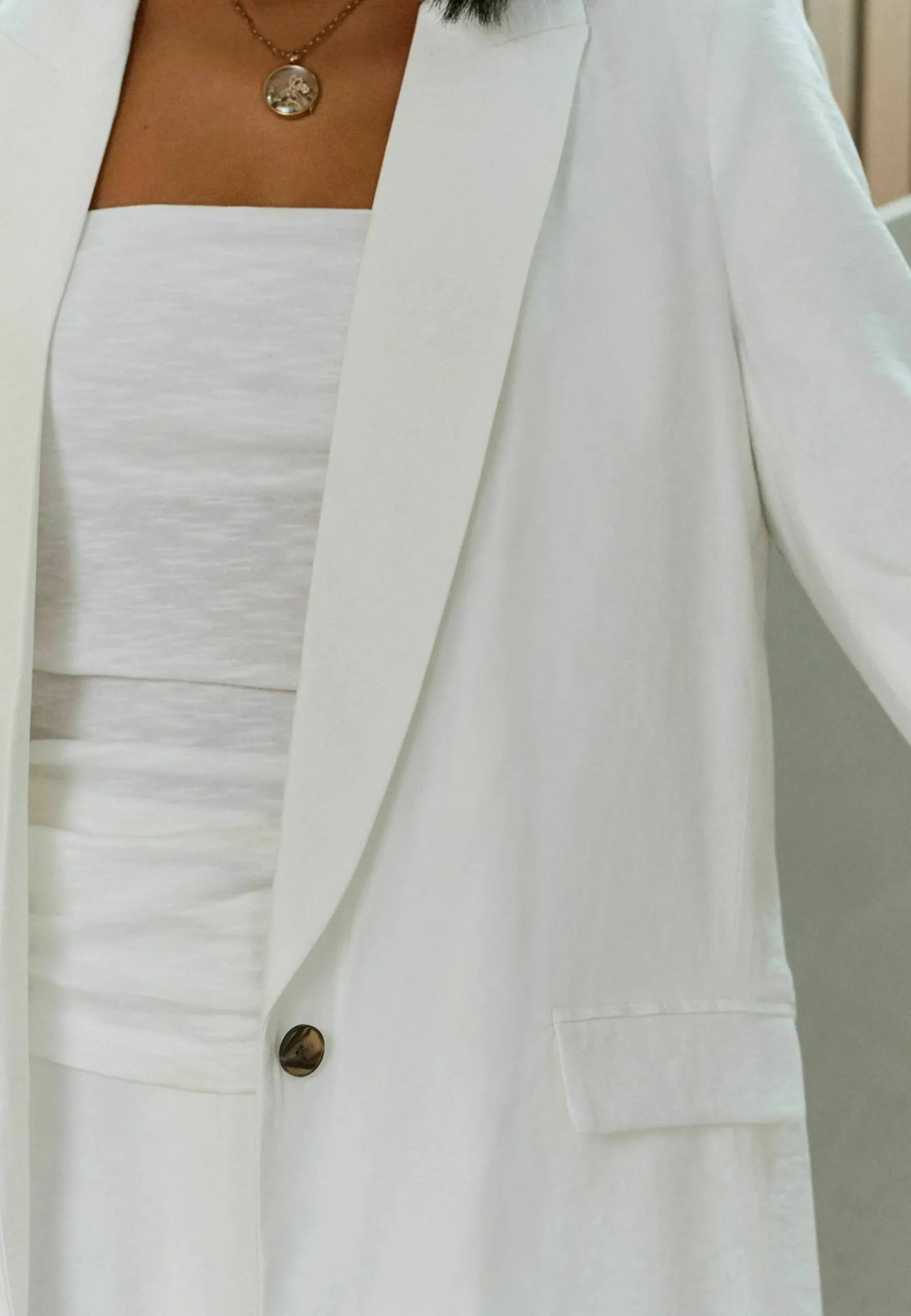 Relaxed Fit Single Breasted Blazer - Manteau Court|Next Best