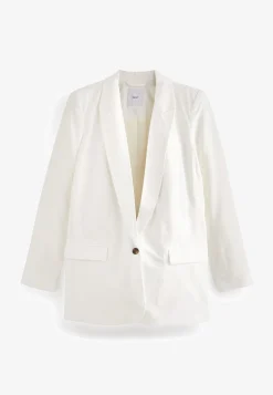 Relaxed Fit Single Breasted Blazer - Manteau Court|Next Best