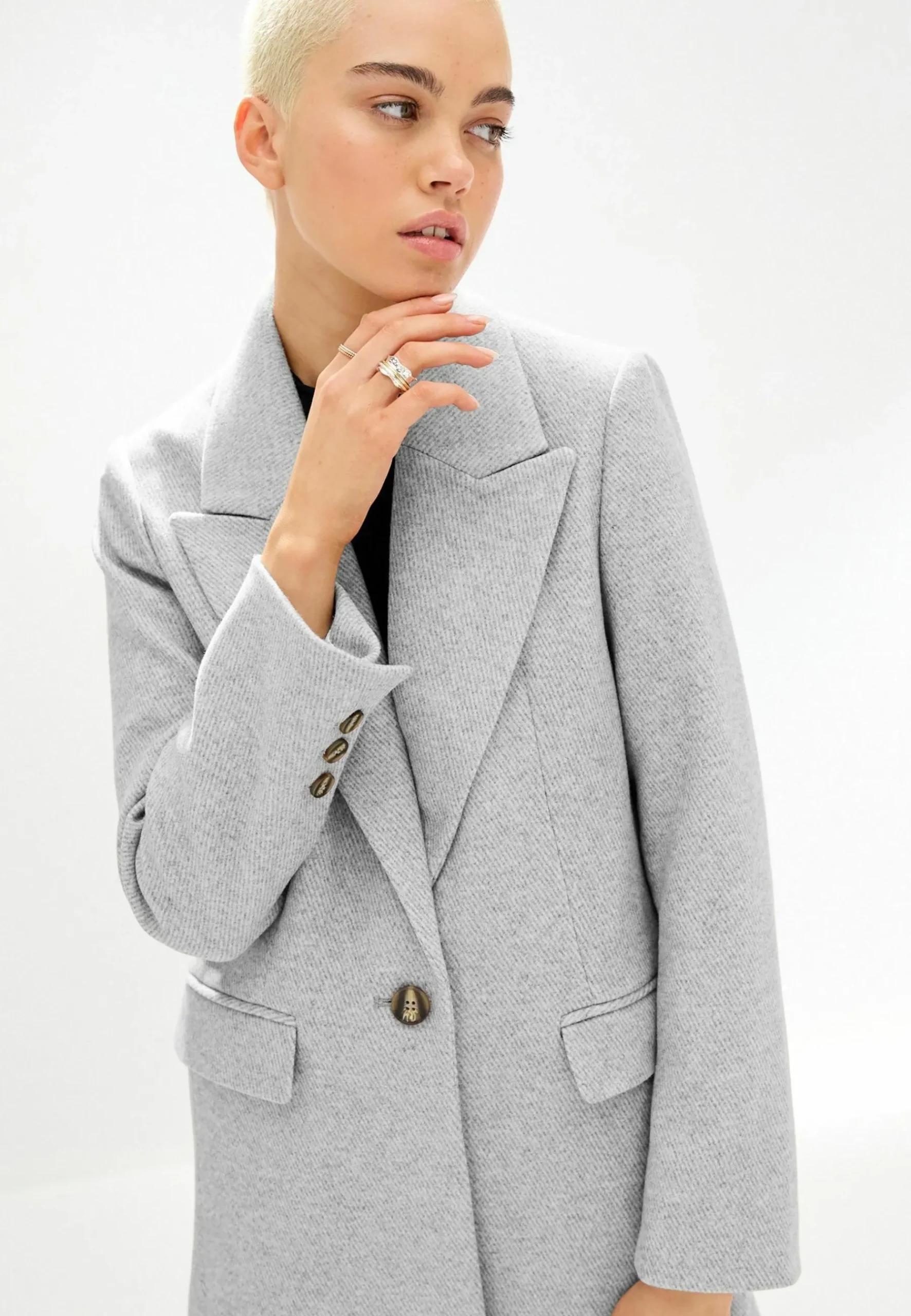 Revere Collar - Manteau Classique|Next Discount