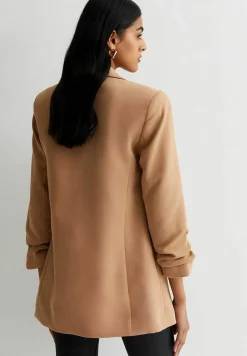 Ruched Sleeve - Manteau Court|New Look Online