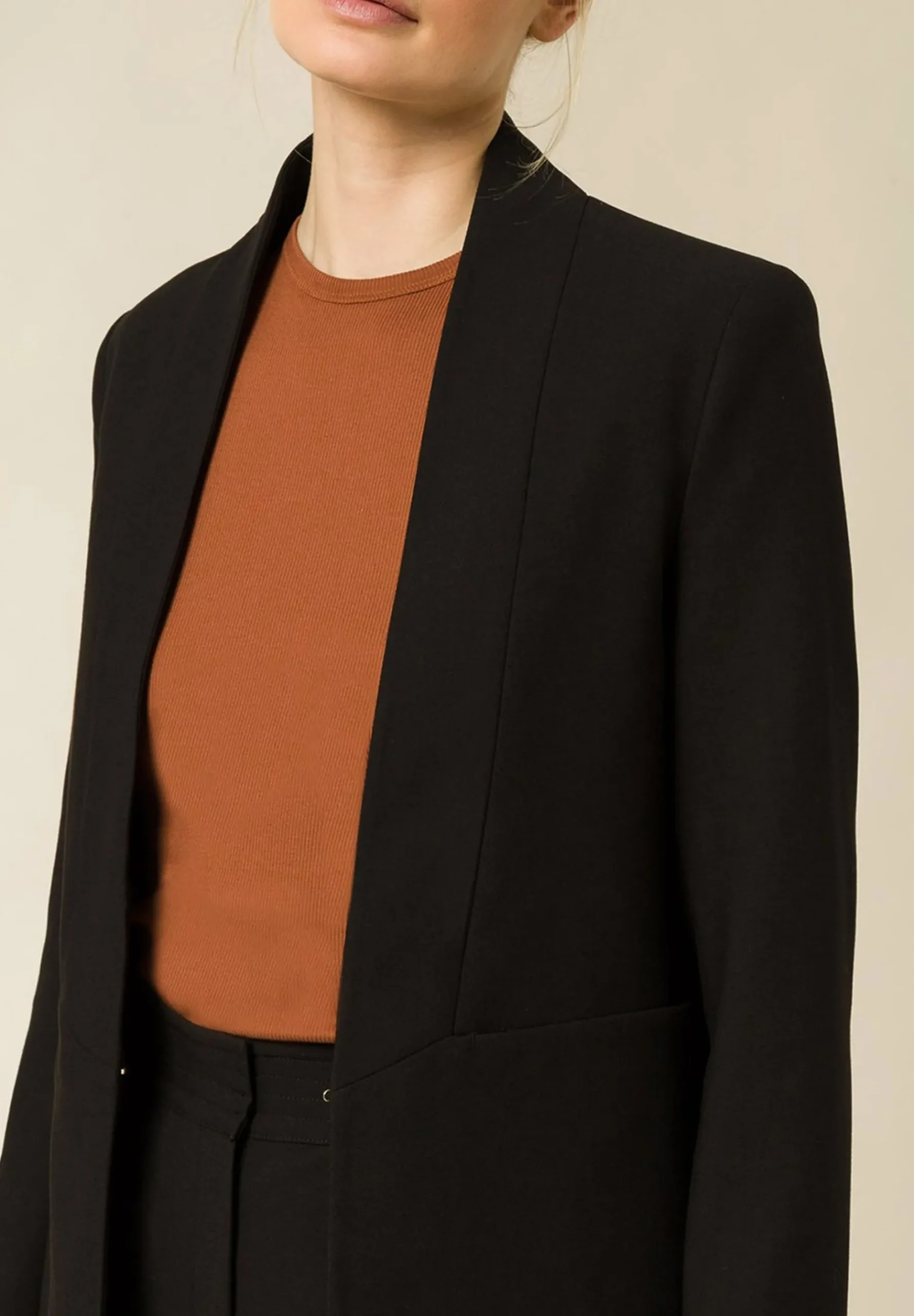 Shawl Collar - Manteau Court|IVY OAK Clearance