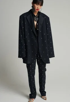 Silver Swarovski - Manteau Court|FRENKEN Cheap
