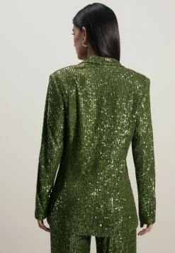 Single Breasted Sequin - Manteau Court|Next Fashion