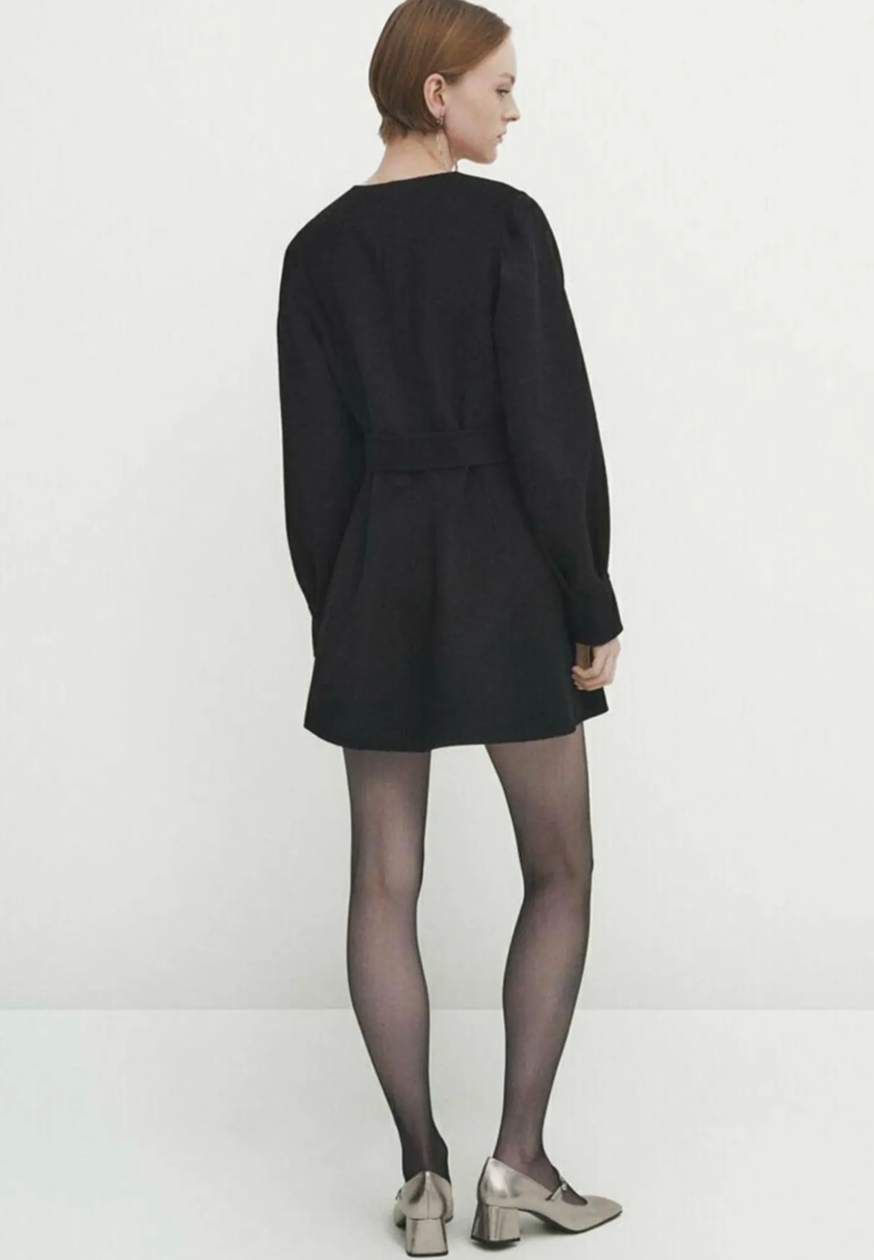Studio - Belted Peplum - Manteau Court|Massimo Dutti New