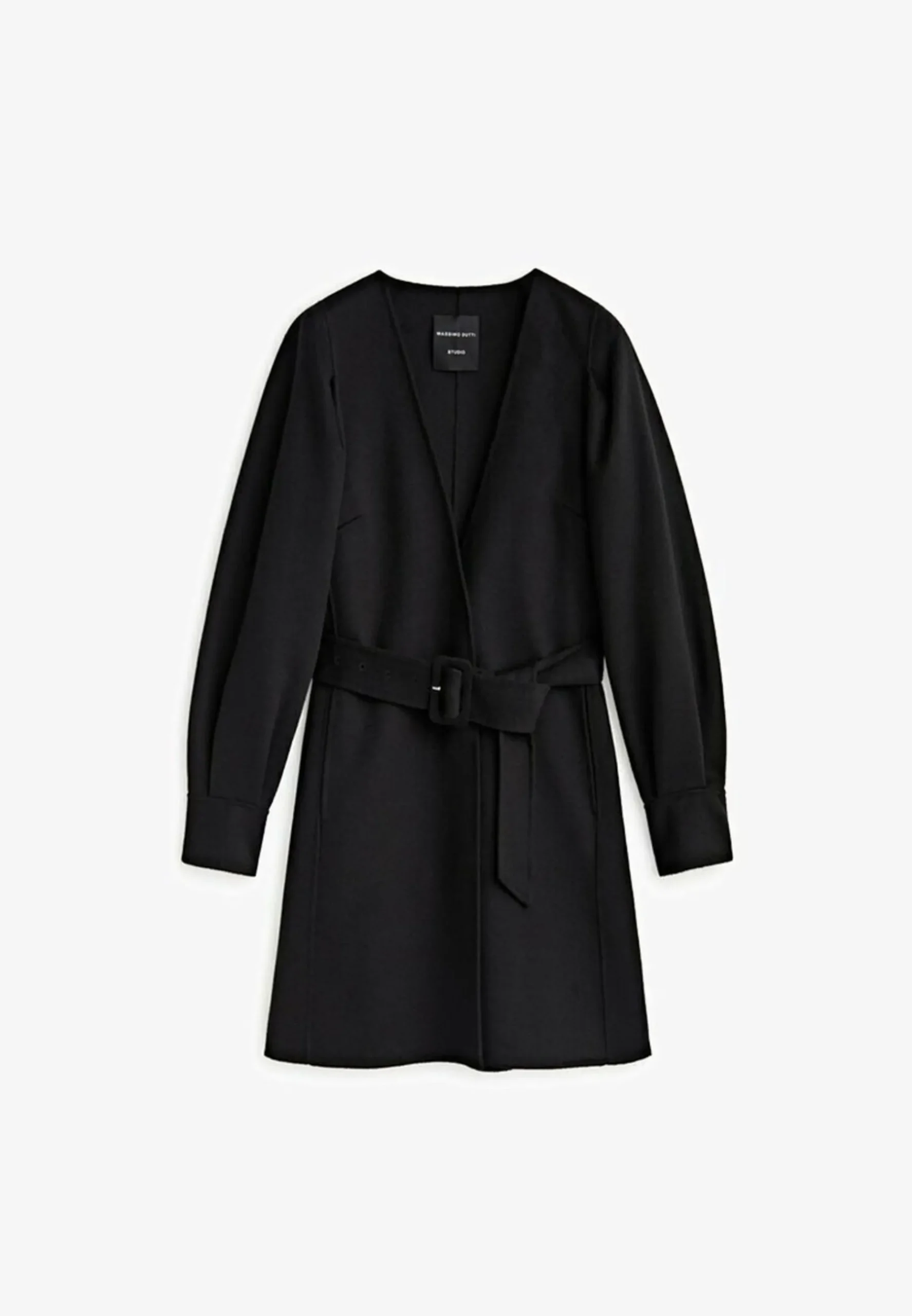 Studio - Belted Peplum - Manteau Court|Massimo Dutti New