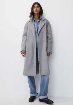Texture With Belt - Manteau Classique|PULL&BEAR Best Sale