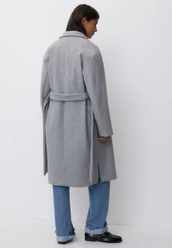 Texture With Belt - Manteau Classique|PULL&BEAR Best Sale