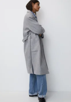 Texture With Belt - Manteau Classique|PULL&BEAR Best Sale