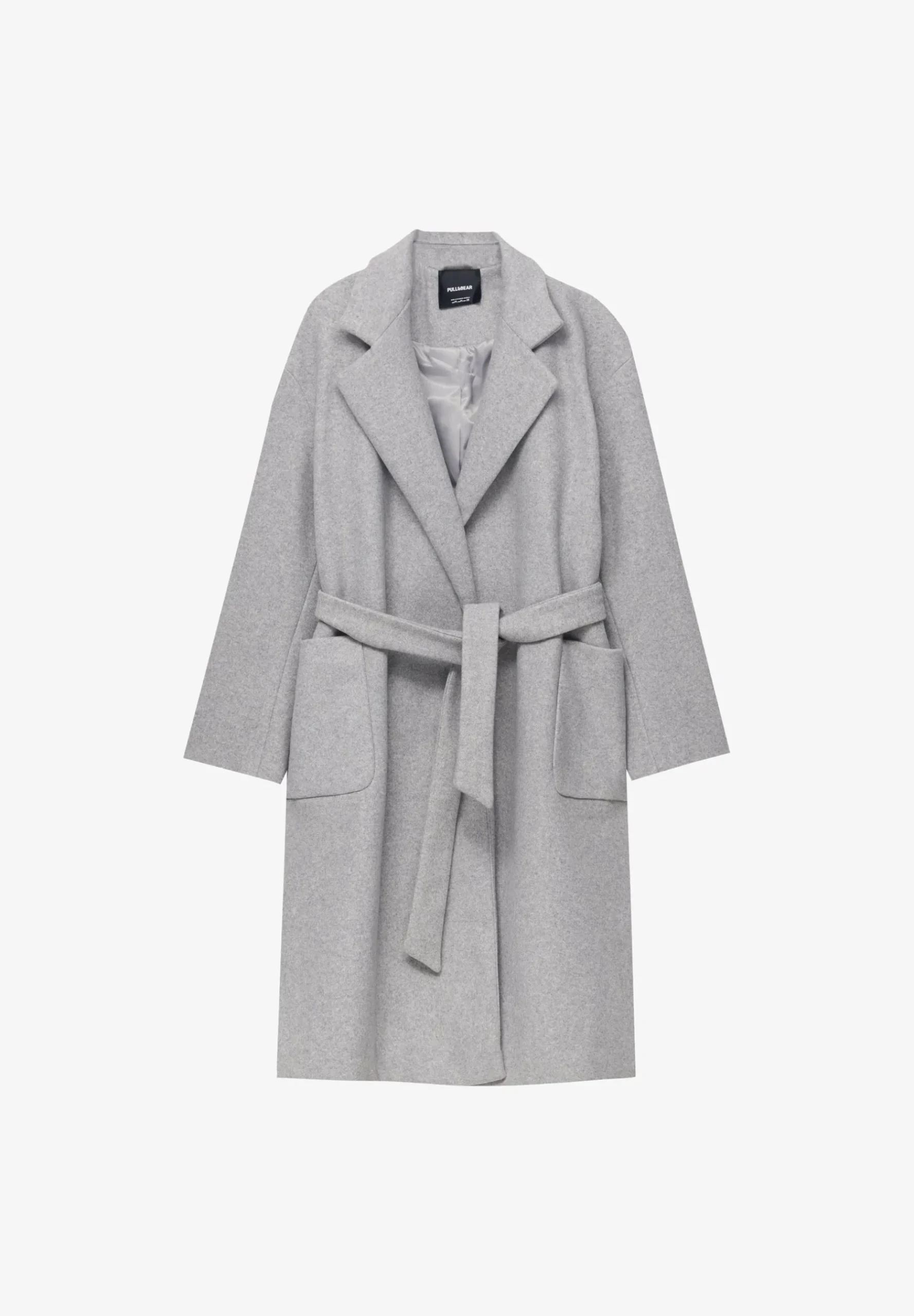 Texture With Belt - Manteau Classique|PULL&BEAR Best Sale