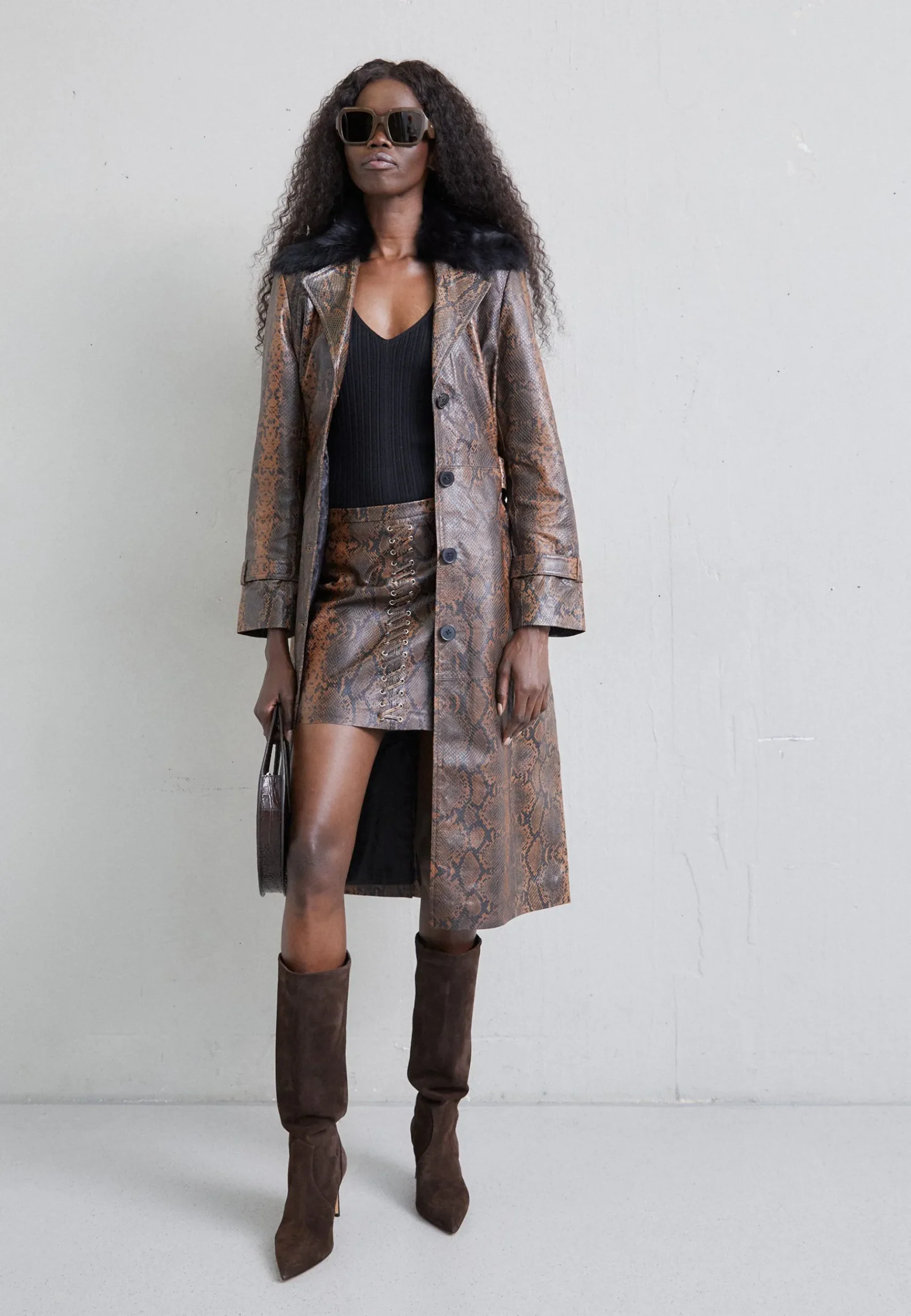 Trench With Toscana Shearling Collar - Trench|STUDIO ID Online