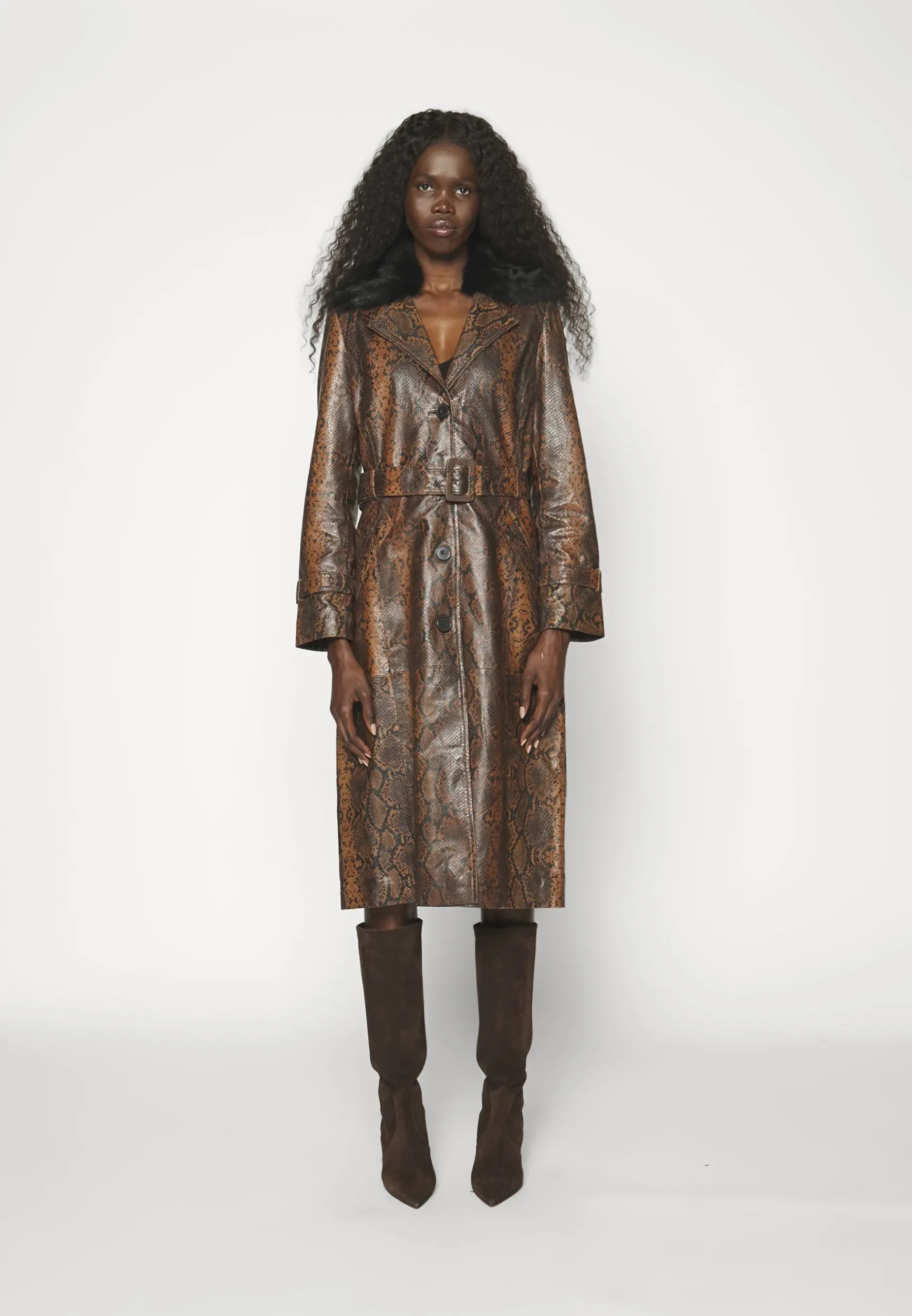 Trench With Toscana Shearling Collar - Trench|STUDIO ID Online