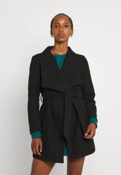 Vicooley Collar Belt Noos - Manteau Court|VILA Fashion