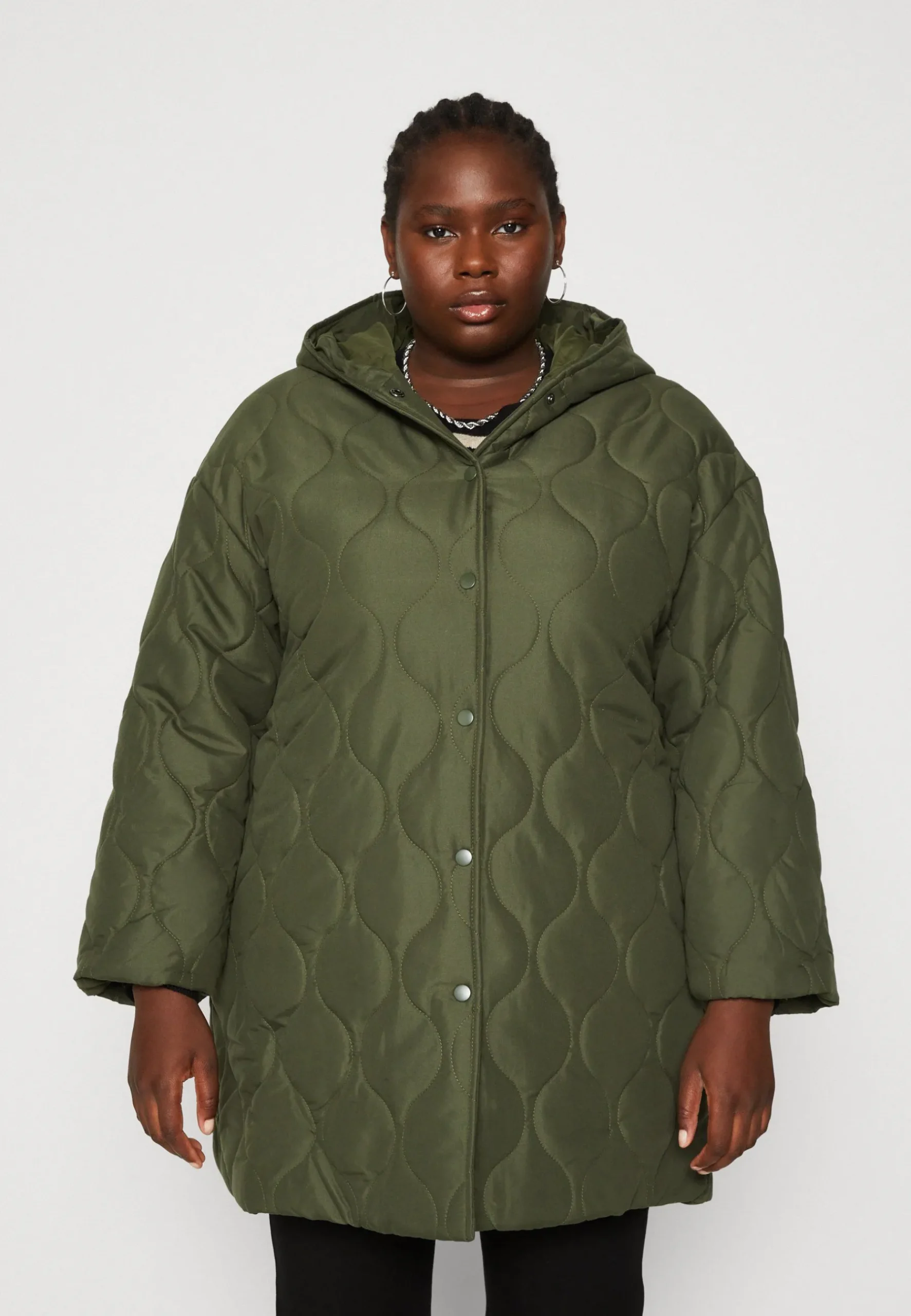 Vithora Belted Quilt Coat - Manteau Court|EVOKED VILA Cheap