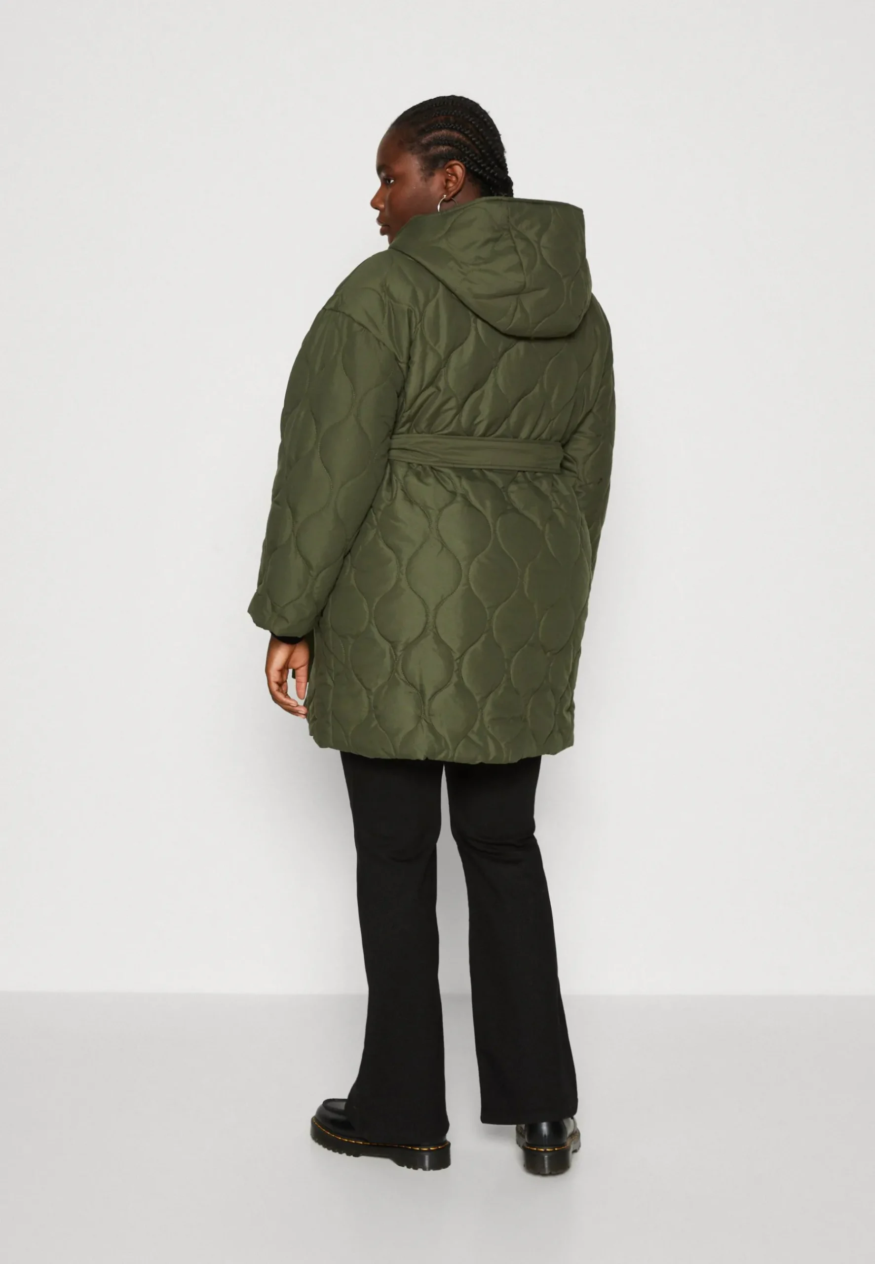 Vithora Belted Quilt Coat - Manteau Court|EVOKED VILA Cheap