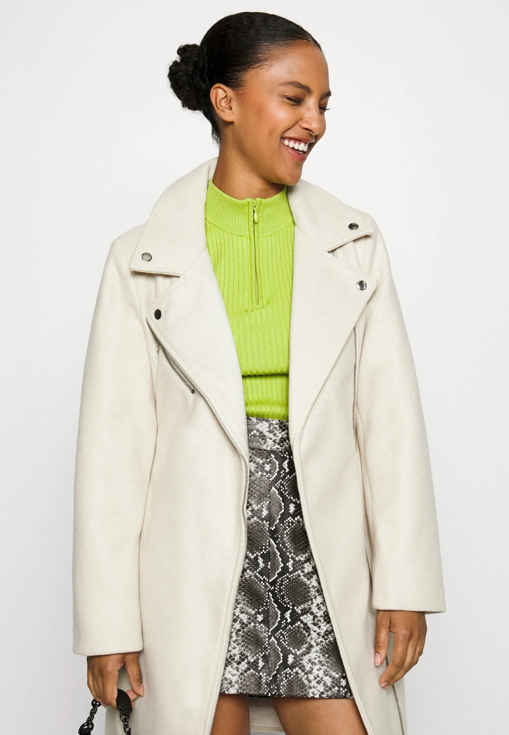 Vmpop Biker Coat - Manteau Classique|Vero Moda Petite Cheap