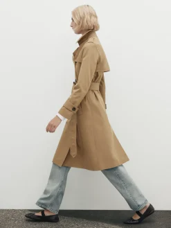 With Belt - Trench|Massimo Dutti Flash Sale