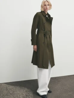 With Belt - Trench|Massimo Dutti Discount