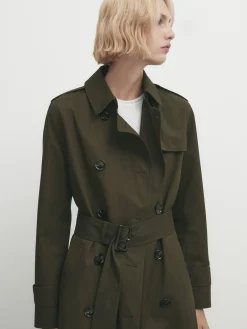 With Belt - Trench|Massimo Dutti Discount