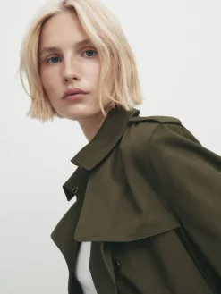 With Belt - Trench|Massimo Dutti Discount